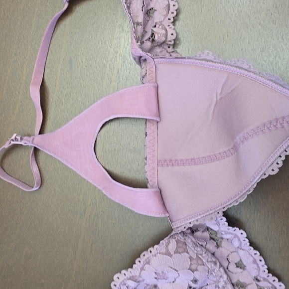 MOMANDA Lace Bandeau Nursing Bra in Orchid Rose Sz 36B Nwt - Picture 5 of 5